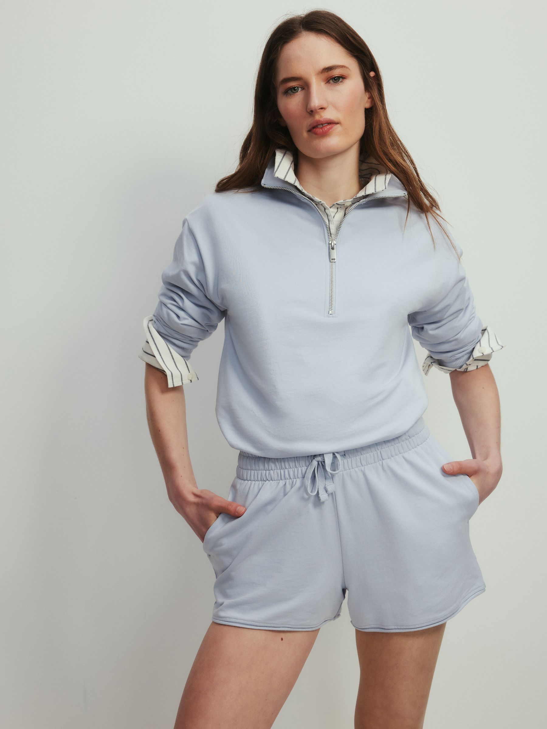 Buy The Set 2 Pack Quarter Zip Sweatshirt and Shorts Co-ord Set