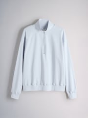 The Set 2 Pack Quarter Zip Sweatshirt and Shorts Co-ord Set Blue - Image 3 of 10