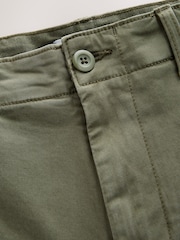 Green Straight Fit Authentic Washed Chino Trousers - Image 2 of 3