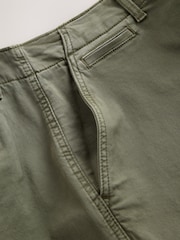 Green Straight Fit Authentic Washed Chino Trousers - Image 3 of 3