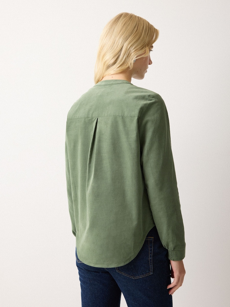 Jigsaw Green Baby Cord Frill Top - Image 2 of 5