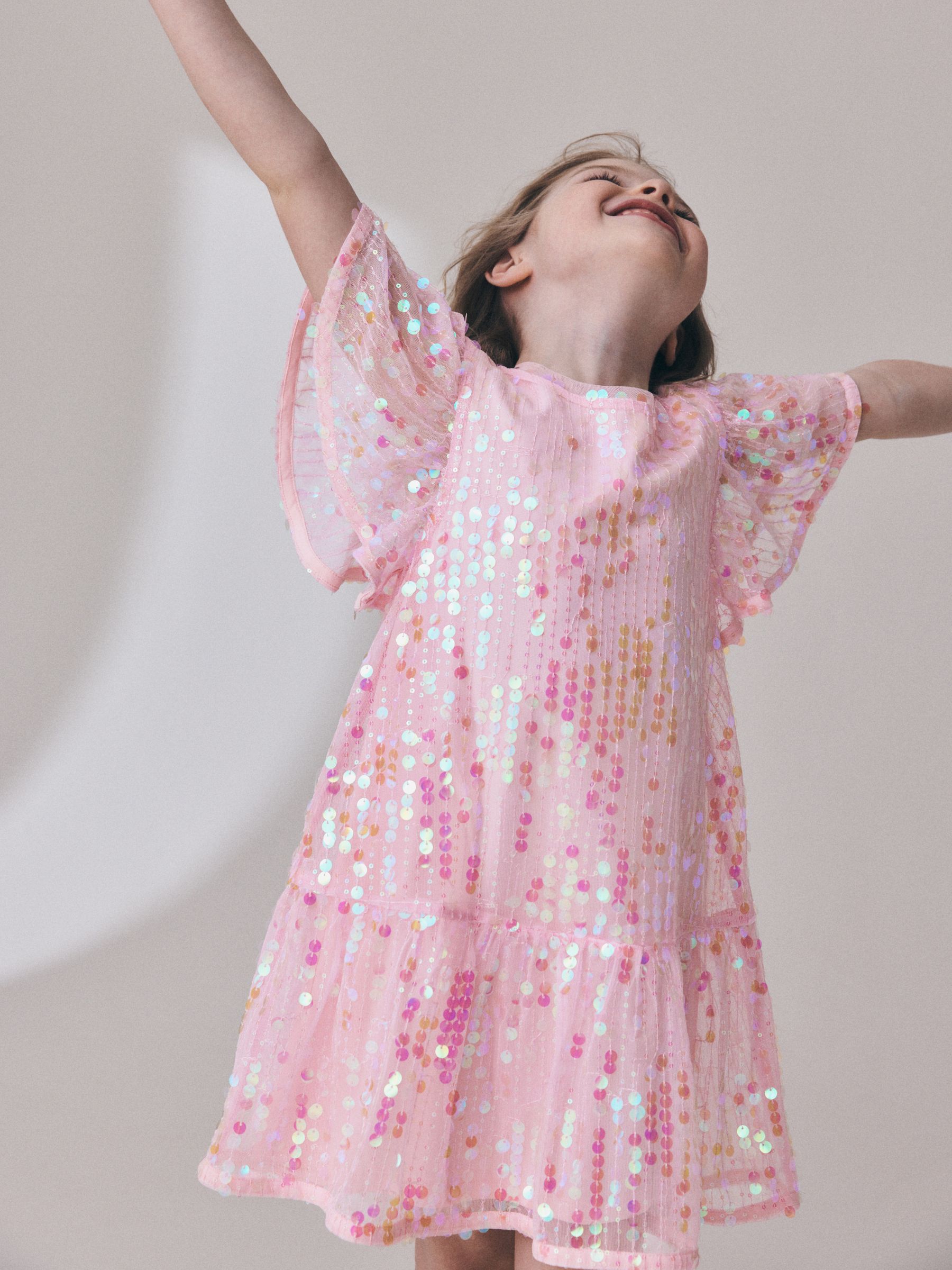 girls pink party dress Sequin Sparkly Tutu for Toddler - Princess Birthday & Formal Fancy Graduation Tulle Fairy Dress tea parties Girls Pink Birthday Dress Children's