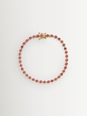 Missoma Gold Tone Tennis Round Bracelet - Image 1 of 3