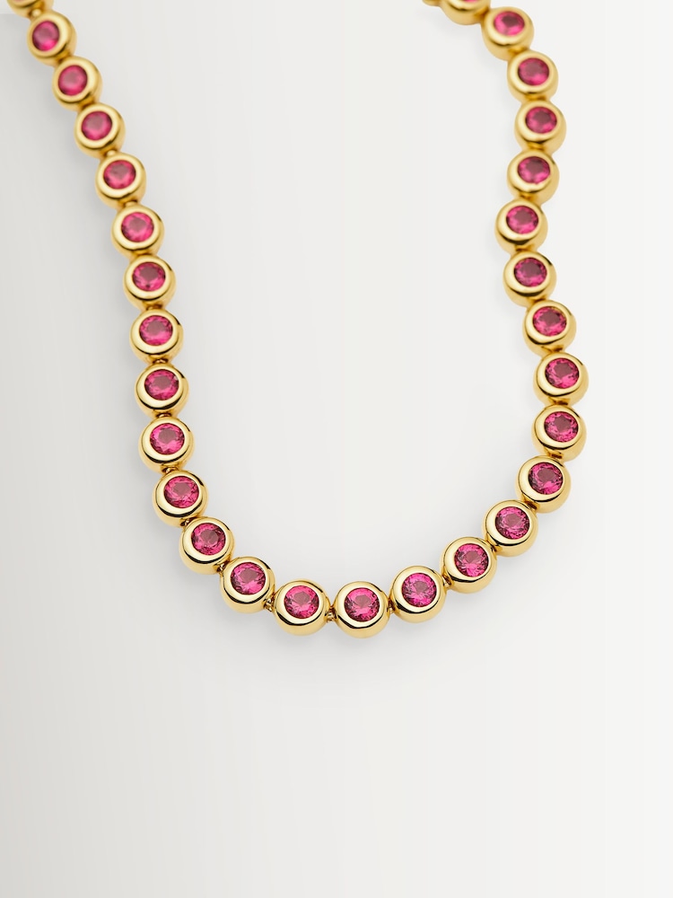 Missoma Gold Tone Tennis Round Bracelet - Image 3 of 3 Missoma Gold Tone Tennis Round Bracelet - Image 3 of 3