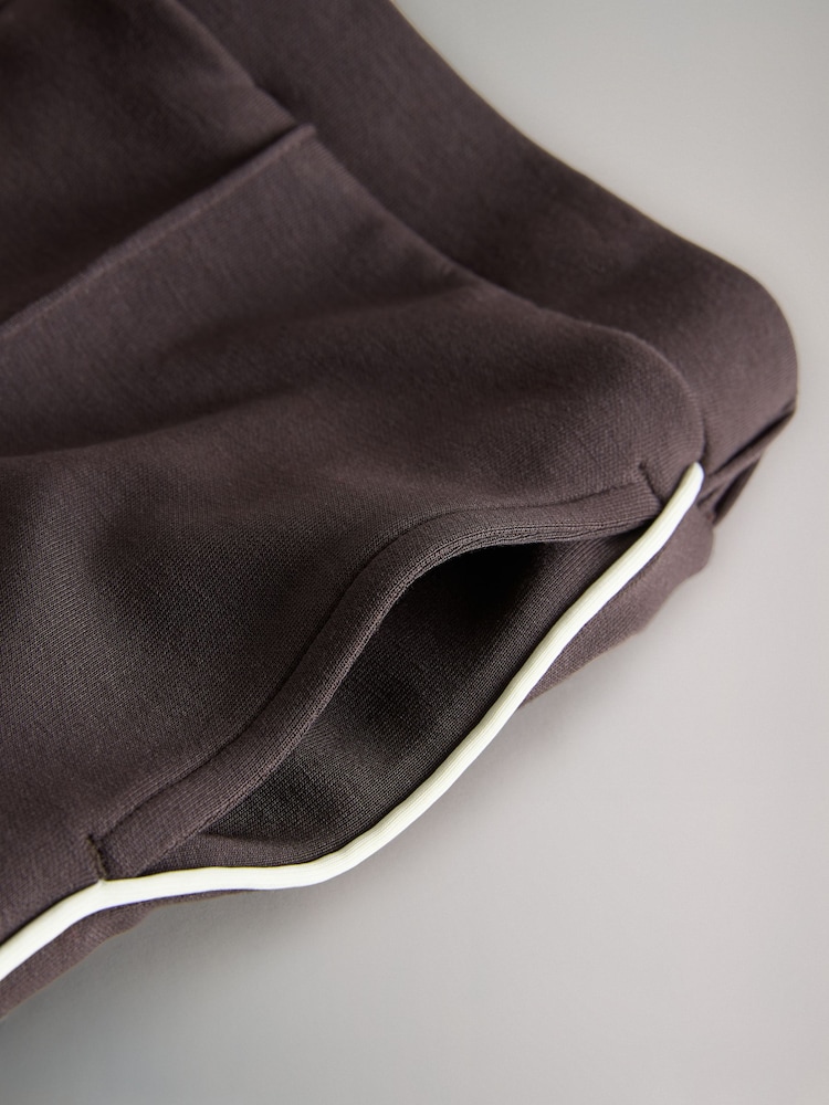 The Set Chocolate Brown Modal Jersey Crew and Wide Leg Joggers Set - Image 5 of 5