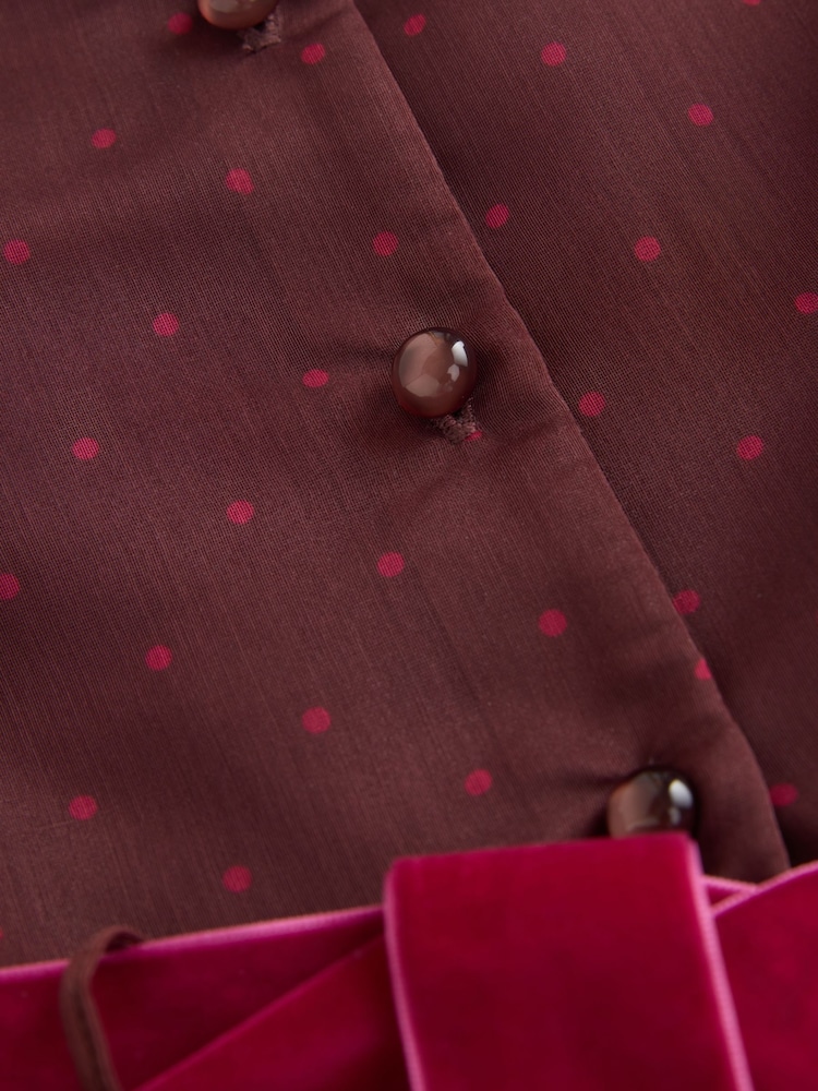Chocolate Brown Floral Prom Dress (3-16yrs) - Image 8 of 8