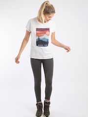 Weird Fish Cream Woodlands Front Print Graphic T-Shirt - Image 4 of 6