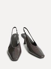 Linzi Grey Method Square Toe Slingback Court Heels - Image 6 of 6