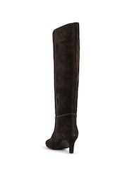Jones Bootmaker Brown Candra Leather Stiletto Heel Long Boots - Image 3 of 5