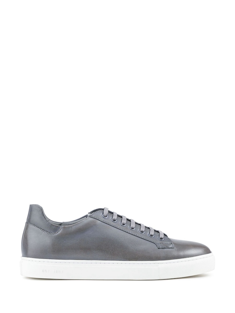 siva - Jones Bootmaker Simon Leather Mens Trainers - Slika 1 iz 5 siva - Jones Bootmaker Simon Leather Mens Trainers - Slika 1 iz 5