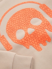 Cement Skull Graphic Crew Neck Sweater (3-16yrs) - Image 3 of 4