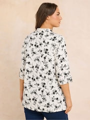 Blanco - Evans Pintuck Slub Henley Top - Imagen 3 de 5