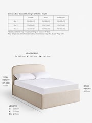 Smart Chenille Mid Grey Matson Extra Deep Ottoman Storage Bed Frame - Image 3 of 10