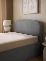 Smart Chenille Mid Grey Matson Extra Deep Ottoman Storage Bed Frame - Image 5 of 10