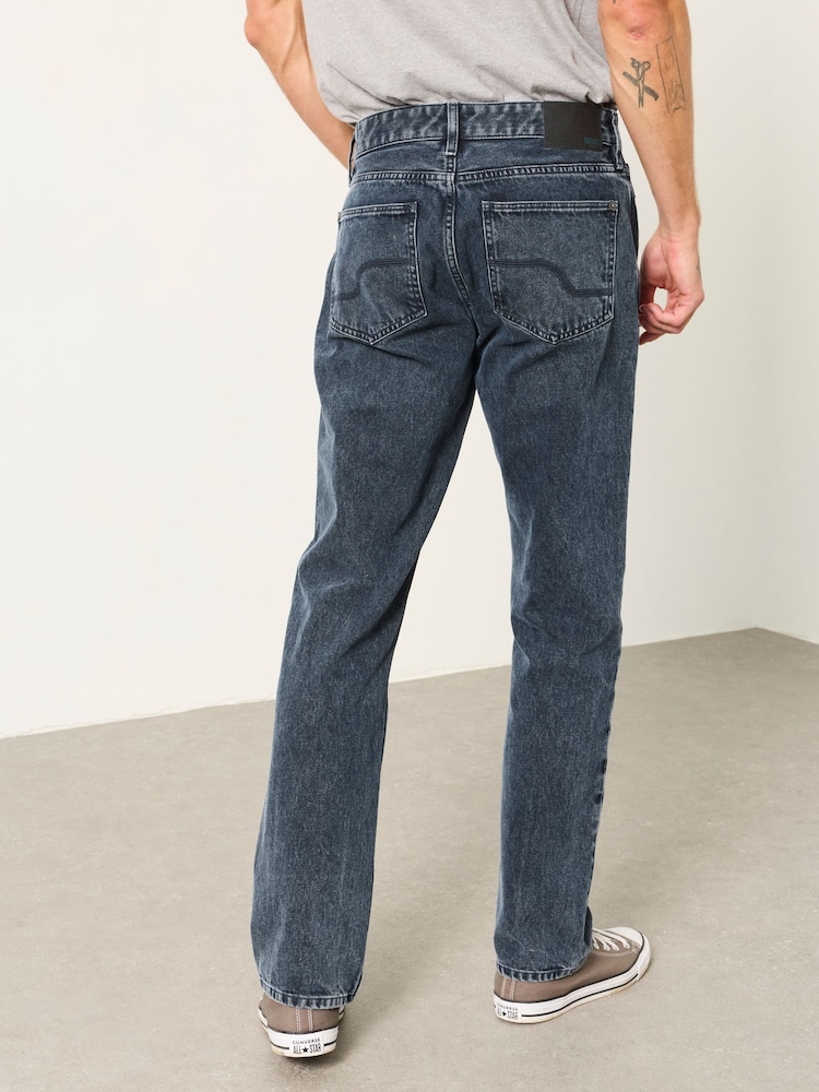 FatFace Graphite Grey Straight Fit Jeans - Image 2 of 7 FatFace Graphite Grey Straight Fit Jeans - Image 2 of 7