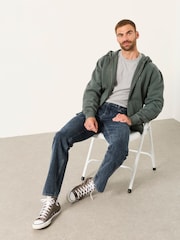FatFace Graphite Grey Straight Fit Jeans - Image 6 of 7