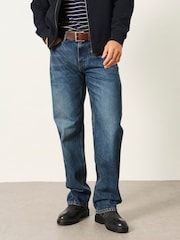 Индиго көк - FatFace Relaxed Straight Fit Jeans - 7суретінің 1 суреті