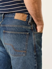 Индиго көк - FatFace Relaxed Straight Fit Jeans - 7суретінің 5 суреті