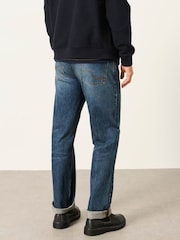 Индиго көк - FatFace Relaxed Straight Fit Jeans - 7суретінің 6 суреті