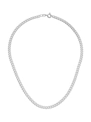 Beaverbrooks Silver Silver Curb Necklace - Image 1 of 3