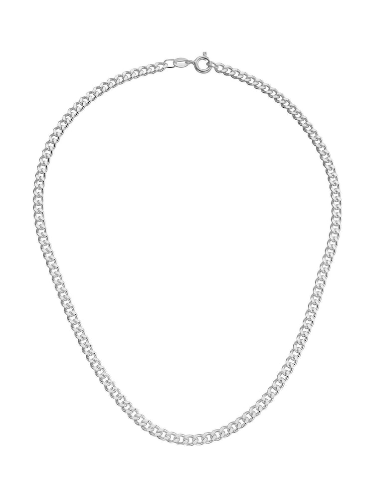 Beaverbrooks Childrens Silver Tone Curb Necklace - Image 1 of 3 Beaverbrooks Childrens Silver Tone Curb Necklace - Image 1 of 3