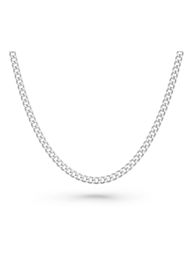 Beaverbrooks Childrens Silver Tone Curb Necklace - Image 2 of 3 Beaverbrooks Childrens Silver Tone Curb Necklace - Image 2 of 3