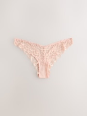 Apricot Brazilian Lace Knickers 2 Pack - Image 3 of 5
