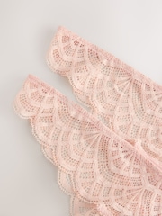Apricot Brazilian Lace Knickers 2 Pack - Image 4 of 5