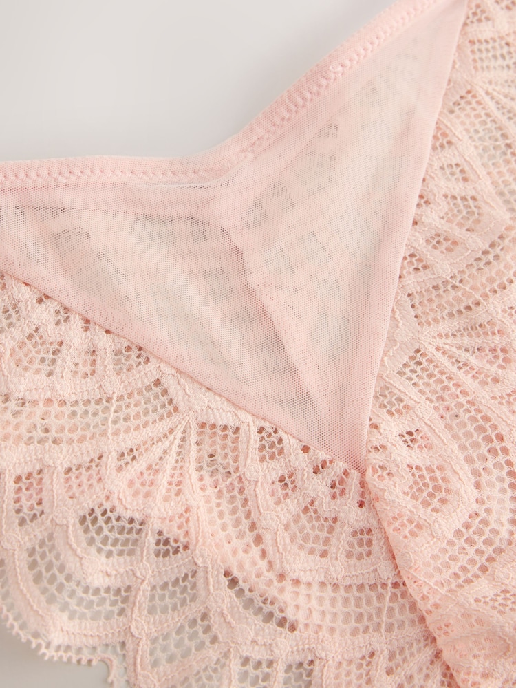 Apricot Brazilian Lace Knickers 2 Pack - Image 5 of 5 Apricot Brazilian Lace Knickers 2 Pack - Image 5 of 5