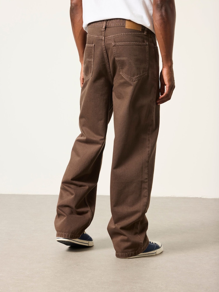 Sjokoladebrun - FatFace Baggy Fit Jeans - Bilde 2 av 5 Sjokoladebrun - FatFace Baggy Fit Jeans - Bilde 2 av 5