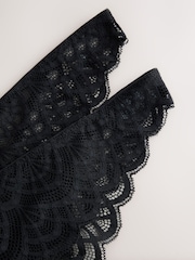 Black Brazilian Lace Knickers 2 Pack - Image 9 of 10