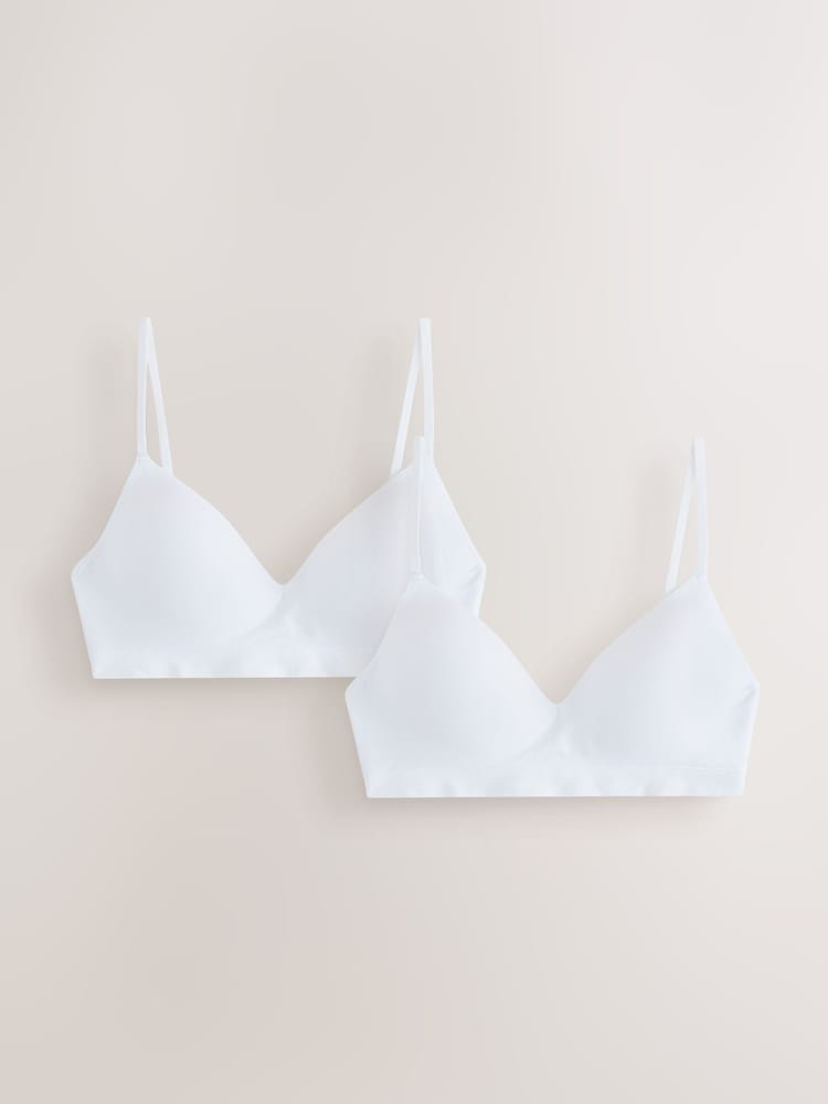 White Seam Free Bra 2 Pack - Image 1 of 5