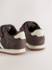 Chocolate Brown Standard Fit (F) Touch Fastening Trainers - Image 3 of 5