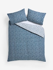 Natural/Blue Ditsy Floral Reversible Duvet Cover and Pillowcase Set - Image 6 of 6