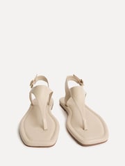 大地色 - Linzi Intent Toe Post Flat Sandals - 圖片 3/6