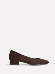 Linzi Brown Origin Square Toe With Low Block Heel Pumps - Image 3 of 6