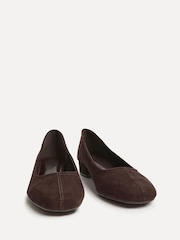 Linzi Brown Origin Square Toe With Low Block Heel Pumps - Image 6 of 6