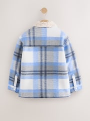 Blue Check Borg Lined Shacket (3-16yrs) - Image 3 of 5