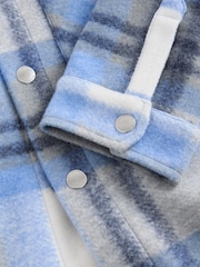 Blue Check Borg Lined Shacket (3-16yrs) - Image 4 of 5