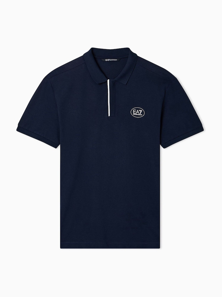 EA7 Blue Polo Shirt - Slika 1 iz 1
