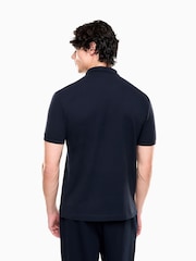 EA7 Blue Polo Shirt - Image 2 of 5
