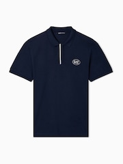 EA7 Blue Polo Shirt - Image 5 of 5