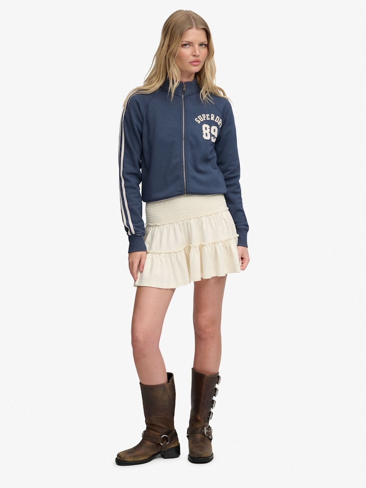 Superdry White Polka Dot Mini Skirt - Image 1 of 7 Superdry White Polka Dot Mini Skirt - Image 1 of 7
