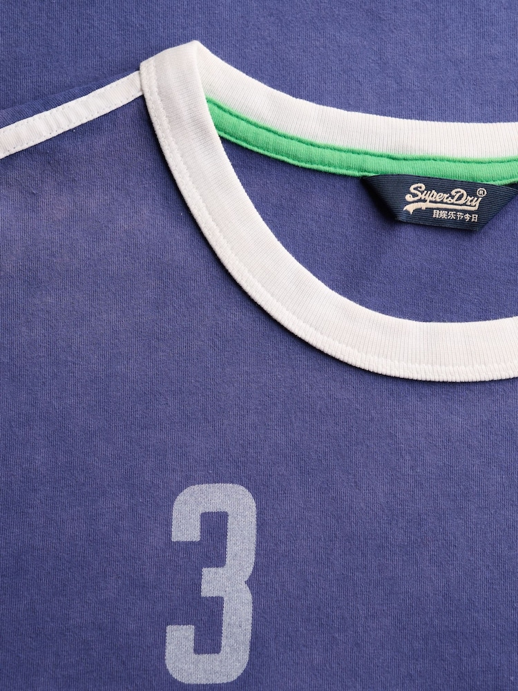 Superdry Blue T-Shirt - Image 5 of 5 Superdry Blue T-Shirt - Image 5 of 5