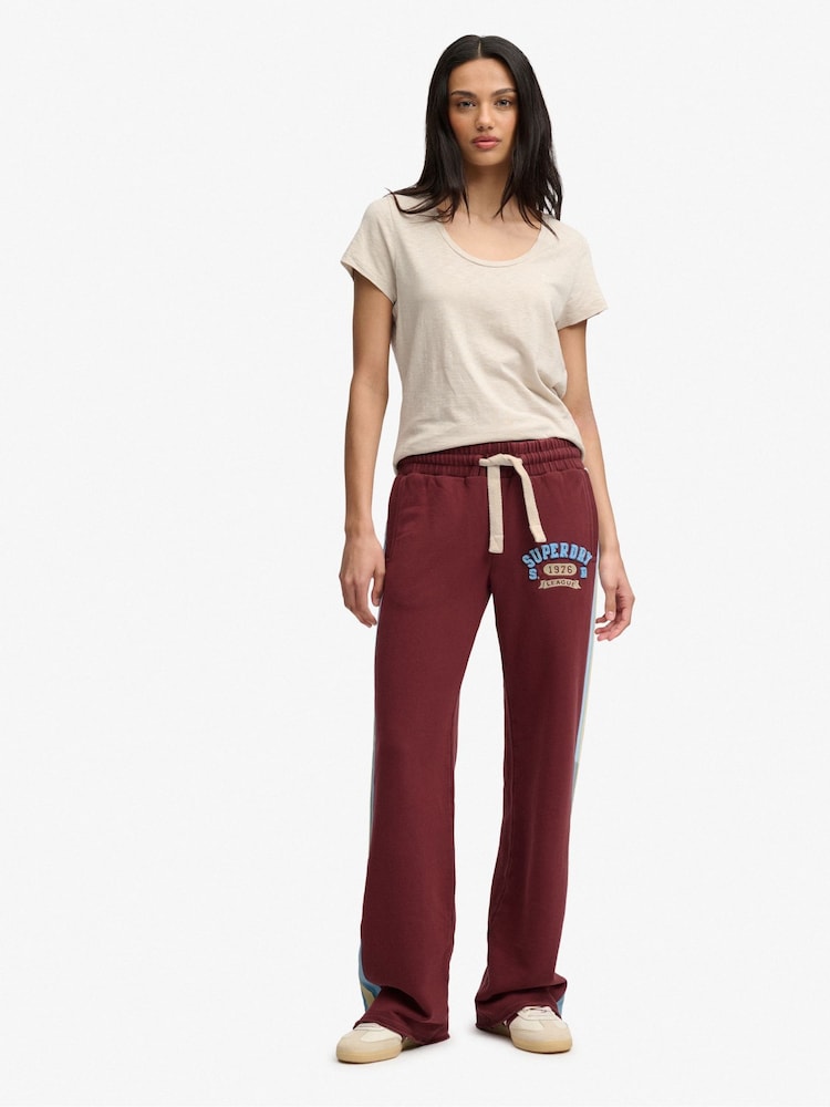 Superdry Red/Black Cult Hockey Joggers - Image 1 of 7