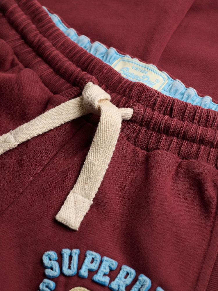 Superdry Red/Black Cult Hockey Joggers - Image 7 of 7