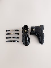 Baker by Ted Baker Multiple Straps Chunky Chelsea Black Boots - Image 1 of 6