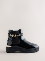 Baker by Ted Baker Multiple Straps Chunky Chelsea Black Boots - Image 2 of 6
