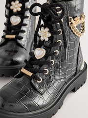 Baker by Ted Baker Charm Lace Up Boots - Image 3 of 7