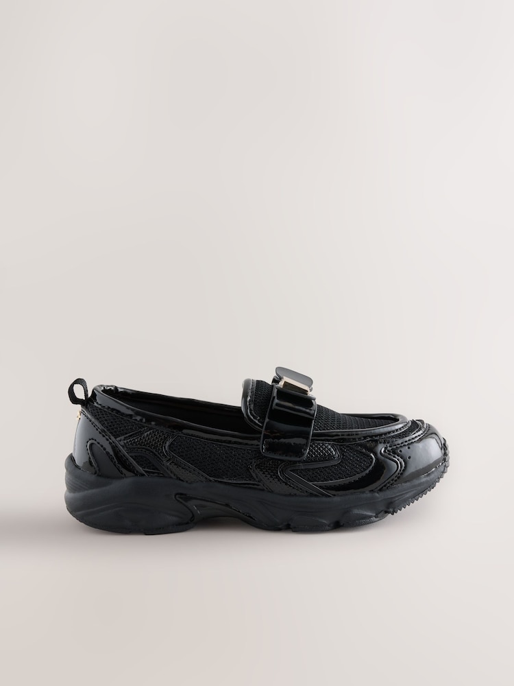 Baker by Ted Baker Black Patent Loafer Trainers - Image 2 of 6 Baker by Ted Baker Black Patent Loafer Trainers - Image 2 of 6